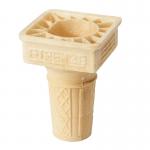 Square Shape Ice Cream Waffle Cone With Egg Materials , QS Certification for sale