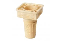 China Square Shape Ice Cream Waffle Cone With Egg Materials , QS Certification supplier