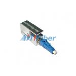 Square LC to Bare Fiber Optic Adapter with Ceramic Sleeve , Metal Housing for sale