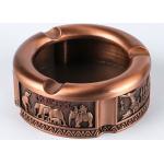 82*32MM Color bronze Zin Alloy Customizable Portable Metal Die Casting Ashtray for sale