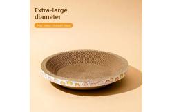 China ODM Round Cardboard Cat Scratcher Wear Resistant Cat Scratcher Round supplier