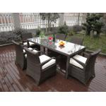 Rattan Garden Dining Sets , Washable Resin Wicker Patio Furniture for sale