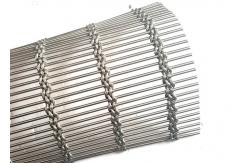 China Rolling Shutters Architectural Wire Mesh with Steel Rod And Cable Rope Wire supplier