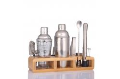 China FDA Wooden Cocktail Set Holder Stand Bartender Kit Bar Accociate 8 Piece supplier
