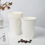 Disposable 8OZ 250ML Single Wall Paper Cups In Office, Cafe, Restaurant for sale