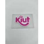 Sewing Clothes Business Logo Sticker Labels PVC Material Transluscent for sale