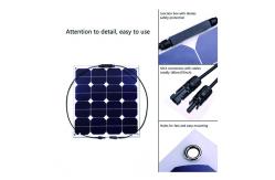 China 50W ETFE Flexible Solar Panel For 12V Mono Waterproof Solar Energy System supplier