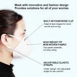 4 Ply Pm2.5 Kn95 Dust Mask Flat Fold Earloop Non Woven Fabric Mask for sale