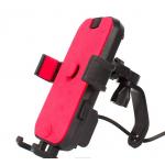 ABS 5V 2.1A Iphone 11 Motorcycle Mount , Dual Usb Phone Stand For Motorcycle for sale