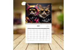 China Customizable Personalized Calendar Printing with Monthly View and US Holidays supplier