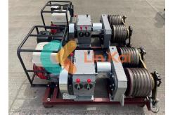 China 9KW Diesel Or Gasoline Powered 5t Dual Bull Wheel Cable Pulling Winch supplier