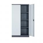 Office Furniture Steel Locker Cupboard Two Swing Door Metal Filing Cabinet for sale