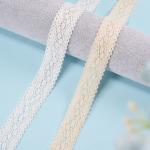 100% Cotton Lace Trim Embroidered White Scalloped Sewing Apparel Trims for sale
