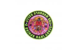 China OEM Hat Clothing Embroidered Patches Self - Adhesive Backing supplier