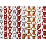 2MM Aluminum Metal Mesh Curtain Chain Drapery Fabric Decorative use for sale