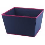 Blue Collapsible Storage Bin , Foldable Storage Cubes With Lids for sale
