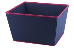 China Blue Collapsible Storage Bin , Foldable Storage Cubes With Lids supplier