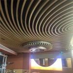 Customized Aluminum Curved U Baffle Ceiling RAL Color Powder Coated for sale
