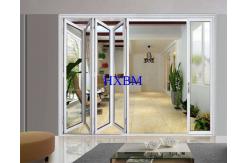 China Smooth Pushing Aluminum Folding Doors With Weatherproofing And Acoustic Performance supplier