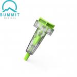 Top Push Button Activated Safety Lancet For Fingertip Blood Sampling