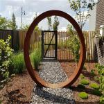 Non Rusting  Modern Corten Steel Sculpture Statue Metal Art Decoration SGS for sale