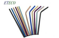 China Party Using 304 Stainless Steel Drinking Straws Free Cleaning Brush Included supplier