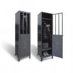 Hotel Bedroom Furniture Metal Wardrobe Cabinet Modern Style for sale