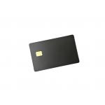 CR80 IC NFC RFID Metal Credit Card Matte Black OEM Logo for sale