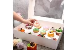 China Paperboard Window Bakery Box Rectangle Cake Cardboard Treat Box With Window Baker supplier
