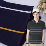 Soft And Breathable And Moisture-Absorbent Hygroscopic Striped Knit Fabric For Polo Shirt for sale