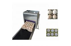China Multiple Nozzle Egg Batch Code Printing Machine With 0 - 5mm Printing Distance supplier