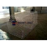 Galfan Coated Stone To Fill Gabion Baskets , Wire Cages For Rock Retaining Walls for sale