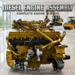 Secondhand Complete Engine Assembly Caterpillar C6.6 Diesel Engine, Compatible with Cat C6.4 & C7.1, Good Price Available for sale