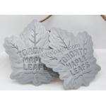 Leaf Shape 8C 3M Reflective Labels Embossed TPU Patches Customized