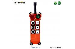 China telecontrol 6 single speed pushbuttons crane remote controller A21-E1 Transmitter supplier