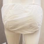 Hygiene Protective Disposable White PP Non Woven Underpants With Double Crotch for sale