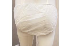 China Unisex Double Layer Crotch Elasticated Nonwoven Underwear Disposable PP Triangle Shaped supplier
