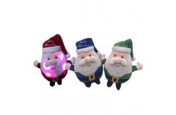 China 100mm 4 Inch Christmas Plush Toys Santa Claus Electric Climb Ladder With Light supplier
