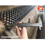 ASTM A335 GR.P9 Studded Finned Seamless Pipe TP410 AL CS Studs Alloy Fin Pipe for sale