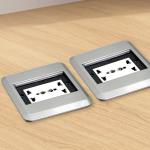 BNT Floor Mount Ground Socket Hidden Slide Cover Floor Socket with Sliding Lid for Office Room for sale