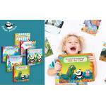 Preschool Alphabet Shape Number Early Learning Flash Cards Wipe Clean Pen Control for sale