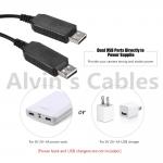 DR-E6 Dummy Battery 1.9m Camera Power Adapter for Canon EOS
