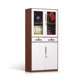 Glass Door Steel Filing Cabinet for sale