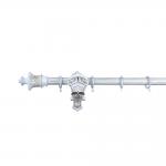 Retro Style Pipe Curtain Rods 28mm Resin Cup Shape for sale