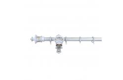 China Retro Style Pipe Curtain Rods 28mm Resin Cup Shape supplier