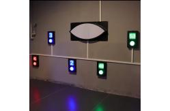 China Wall Interactive Hide Push Button Counting Number Led Light Activate Game Evil Eyes supplier