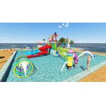 Commercial Kid Water Park Design Fiberglass Pool Play Water Equipment for sale
