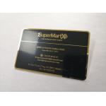 Glossy Etching Stainless Steel 0.3mm Metal Business Cards for sale