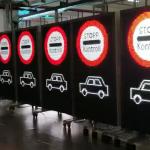 Wireless 346 DIP LED Traffic Signs 10000 Pixels Per Square Meter for sale