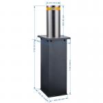 IP54 Automatic Rising Bollards Dia 220mm Electric RS485 Interface for sale